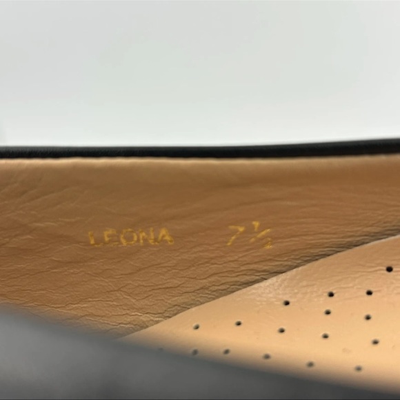 Ukies Leona Black Leather Kiltie Flats Shoes Size 7.5 See Photos For Details - Picture 5 of 11